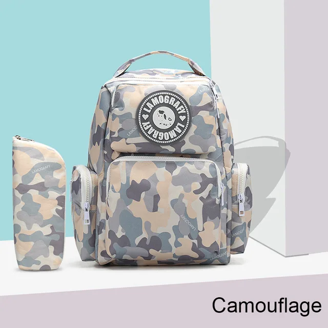 CAMOUFLAGE Новинка года, сумка для подгузников с гуманным дизайном, простая модная детская сумка, многокарманная Сумка для беременных для малышей, Bolsa Infantil - Цвет: CAMOUFLAGE