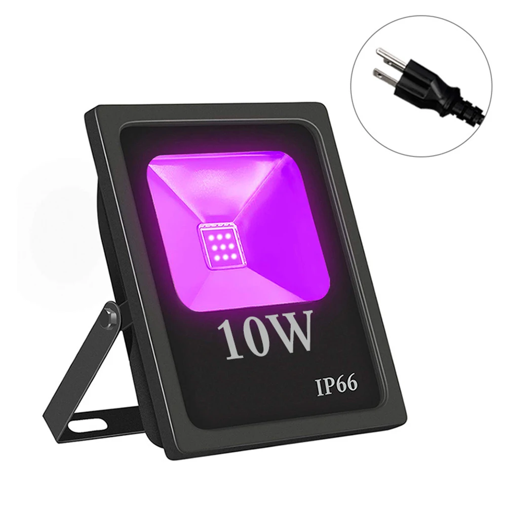 

85V-265V High Power UV LED Gyms Aquarium Ultraviolet Blklight Flood Light Wide Angle Curing Parties Indoor Outdoor Fishing