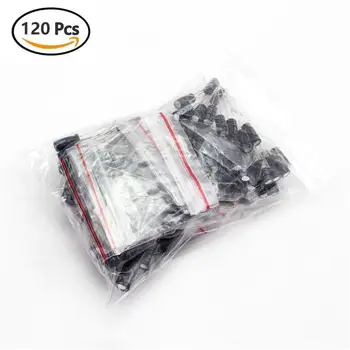 

120 Pcs/Set 12 Values 0.22 Uf-470 Uf Aluminum Electrolytic Pack Capacitor Selection Kit Electrolytic Capacitor Pack
