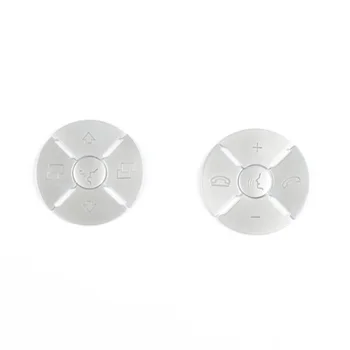 

Car Button Cover Steering Wheel Switch Trim Silver ABS Kit Parts 10pcs