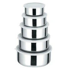 5 шт. контейнер для еды с крышкой из нержавеющей стали, Ланч-бокс, многофункциональная герметичная коробка для хранения свежести, новинка