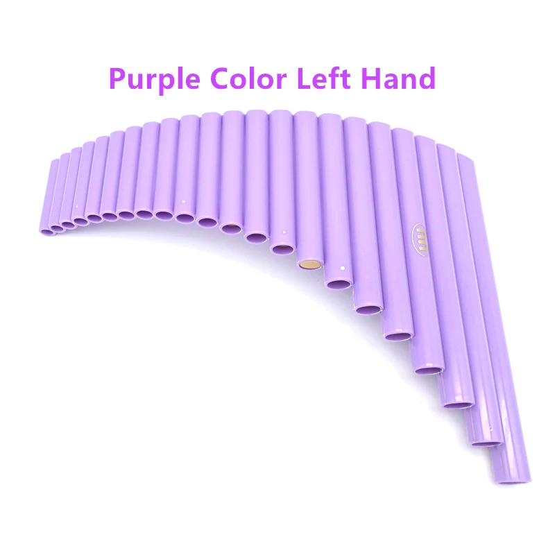 Высокое качество PanFlute 22 трубы ABS Материал Flauta Panpipe правая/левая рука ручной работы народный музыкальный инструмент трубы Dizi - Цвет: Purple Left Hand