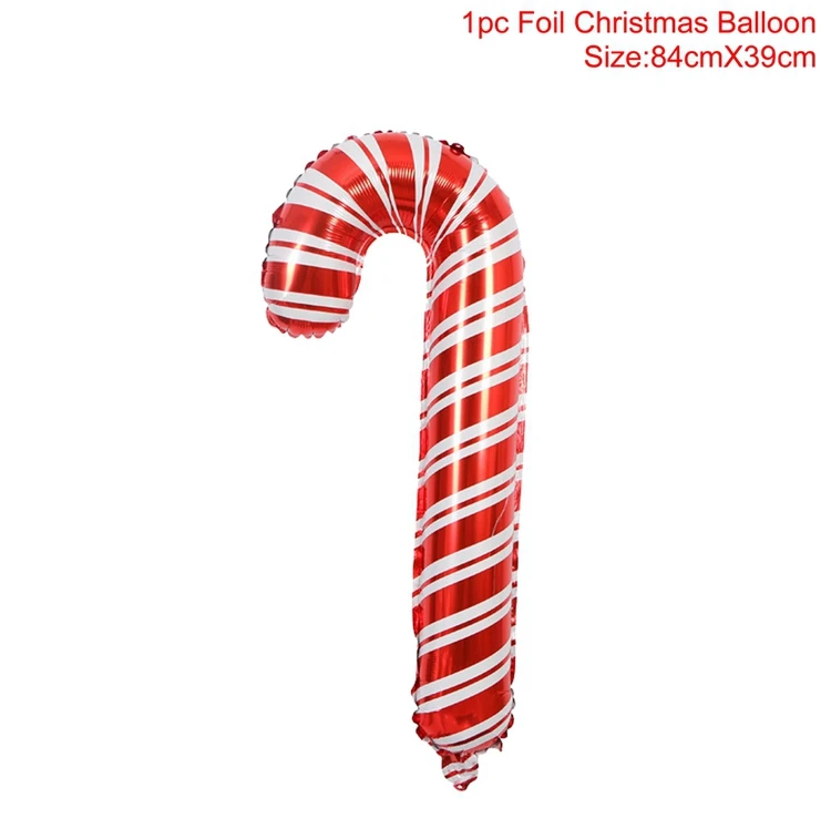 crutch ballon Рождественские украшения, рождественские украшения для дома,, Navidad Noel, Санта-Клаус, рождественские подарки, украшение нового года - Цвет: crutch ballon