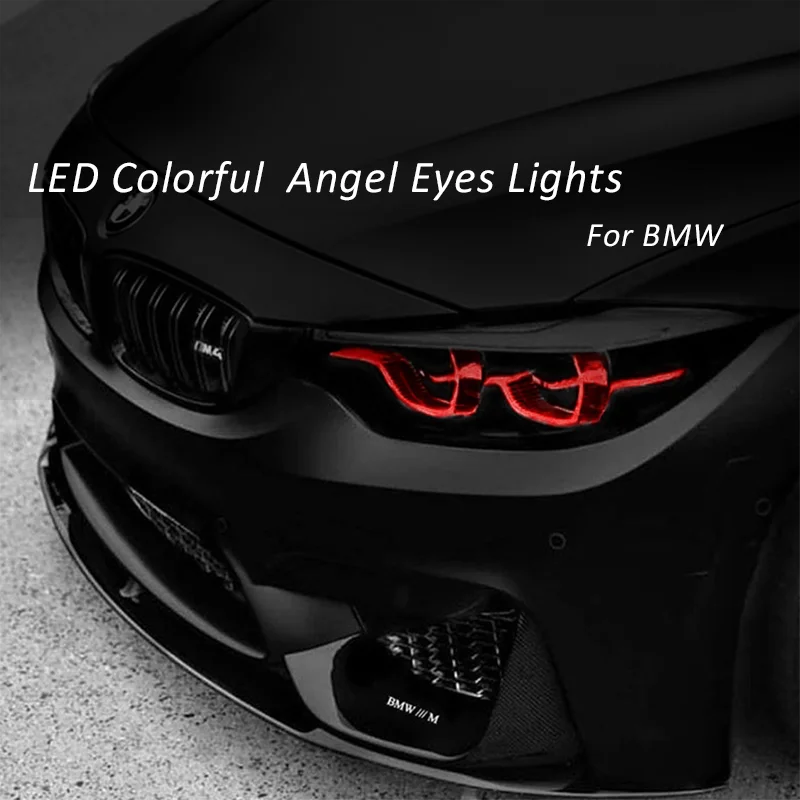 Цветные светодиодсветодиодный дневные ходовые огни ангельские глазки для BMW 1 2 3 4