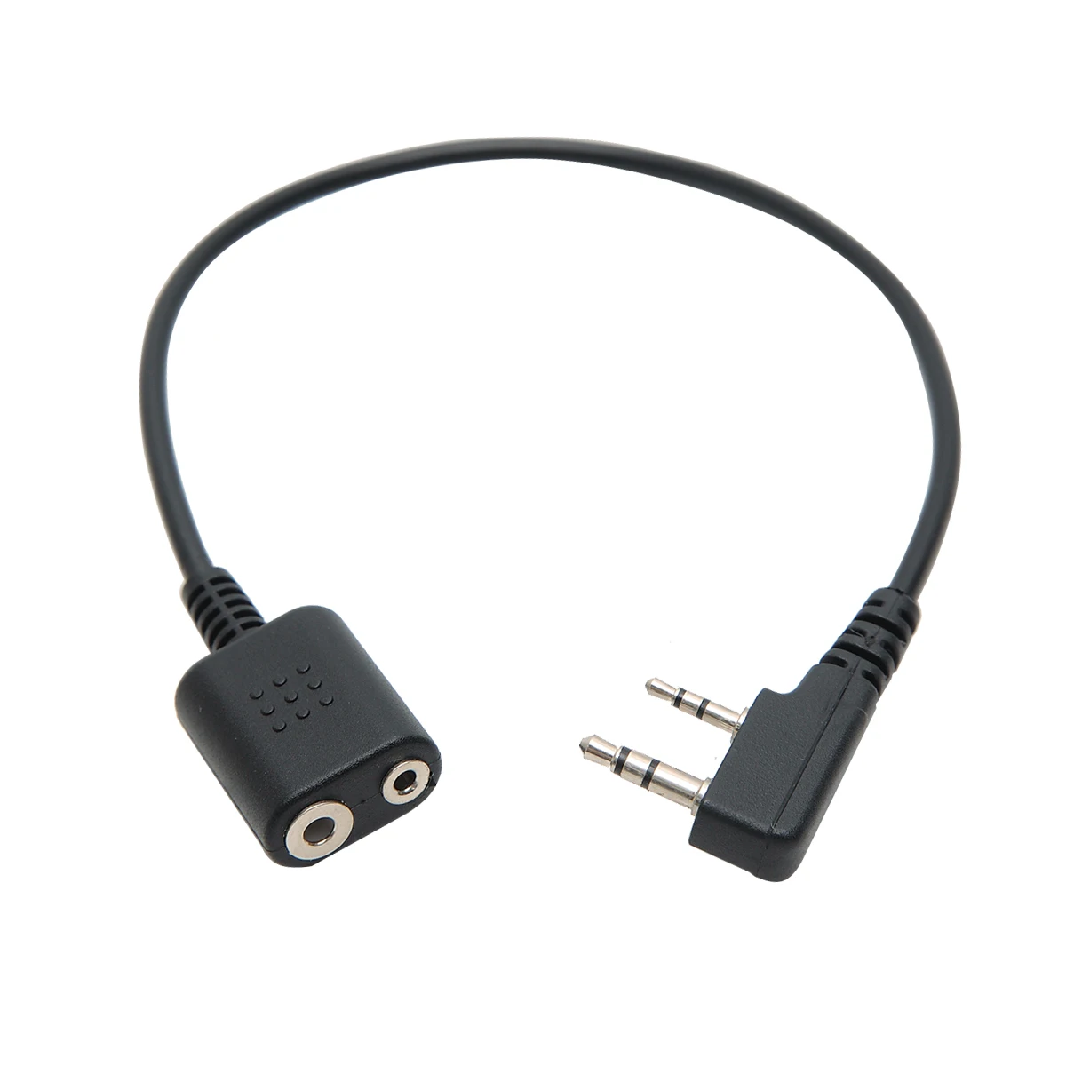 2 Pin Earpiece Headset Speaker Mic Extension Cable Adapter for Kenwood TYT Baofeng Walkie Talkie UV-5R BF-888S UV-82 UV-S9 Radio
