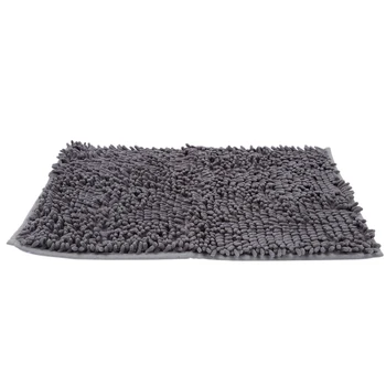 

New Soft Shaggy Non-slip Absorbent Bath Mat Bath Shower Mat 40 x 60cm (Gray)
