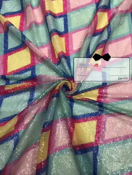 

The most fashionable and beautiful mesh sequined lace fabric African lace suitable for skirt dress party DIY apparel fabric
