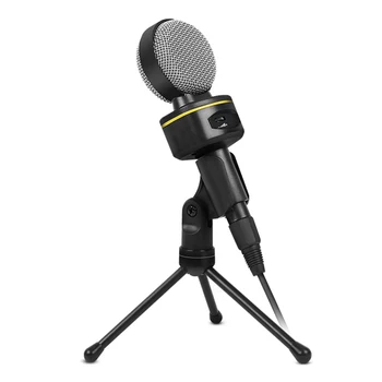 

3.5mm USB Microphone Mic Condenser Recording Studio Tripod Stand For PC Phone, Recording Studio Wired Microphone Condenser Recor