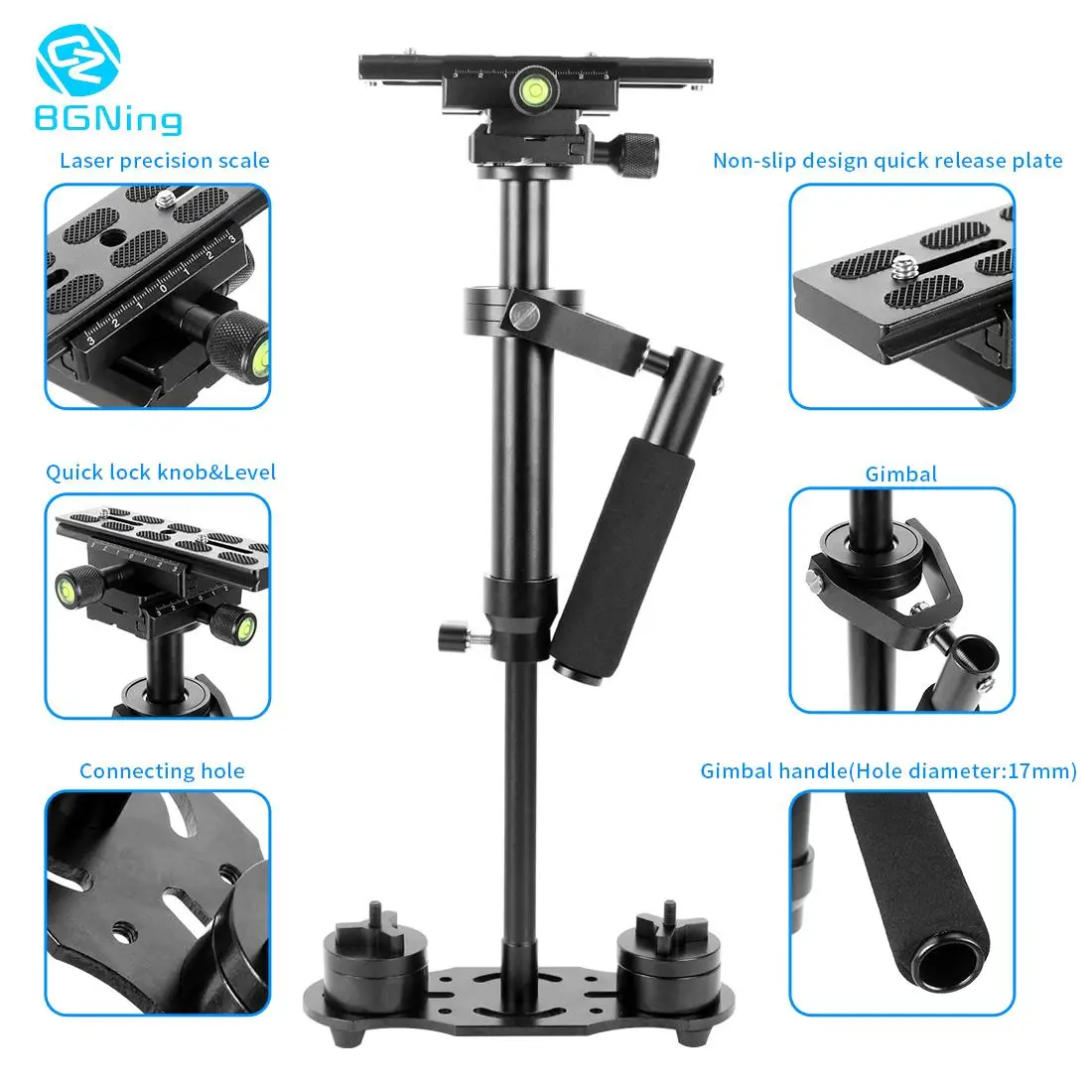 Handle Stabilizer Photography Video Aluminum Handheld Gimbal Shooting DSLR SLR Camcorder for Canon Nikon DV AEE Accessories | Электроника