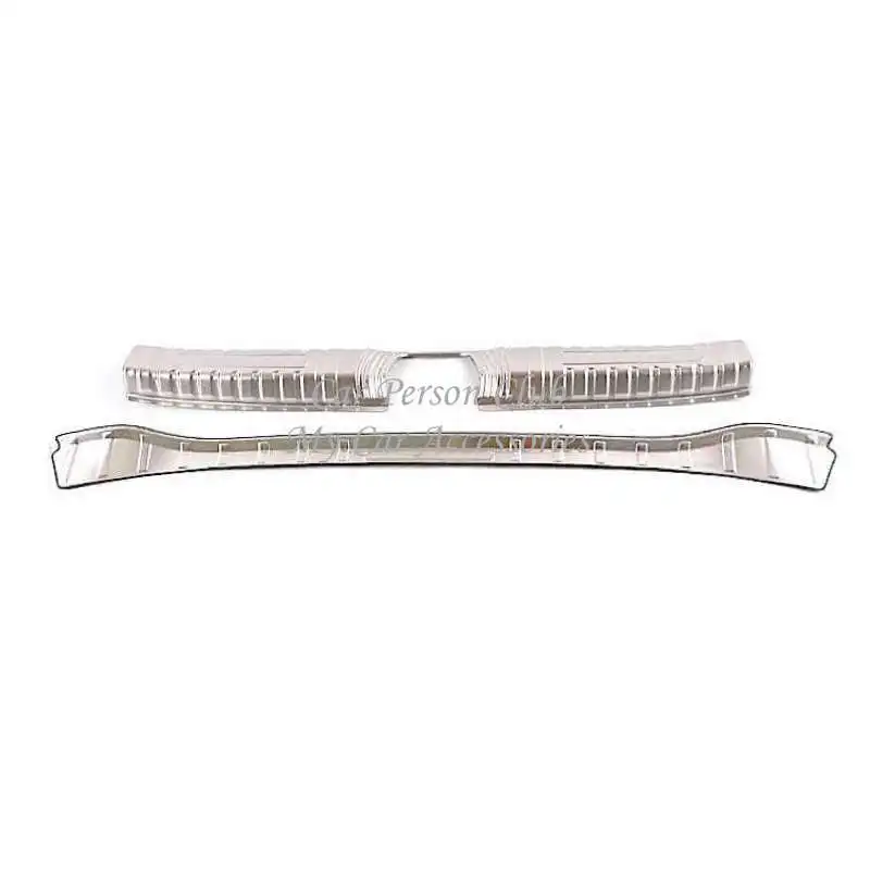 05-Inner Outer 2pcs Защита заднего бампера из нержавеющей стали задний багажник педали для порога крышка отделка для Chevrolet Tracker Trax аксессуары для автомобиля - Цвет: 05-Inner Outer 2pcs