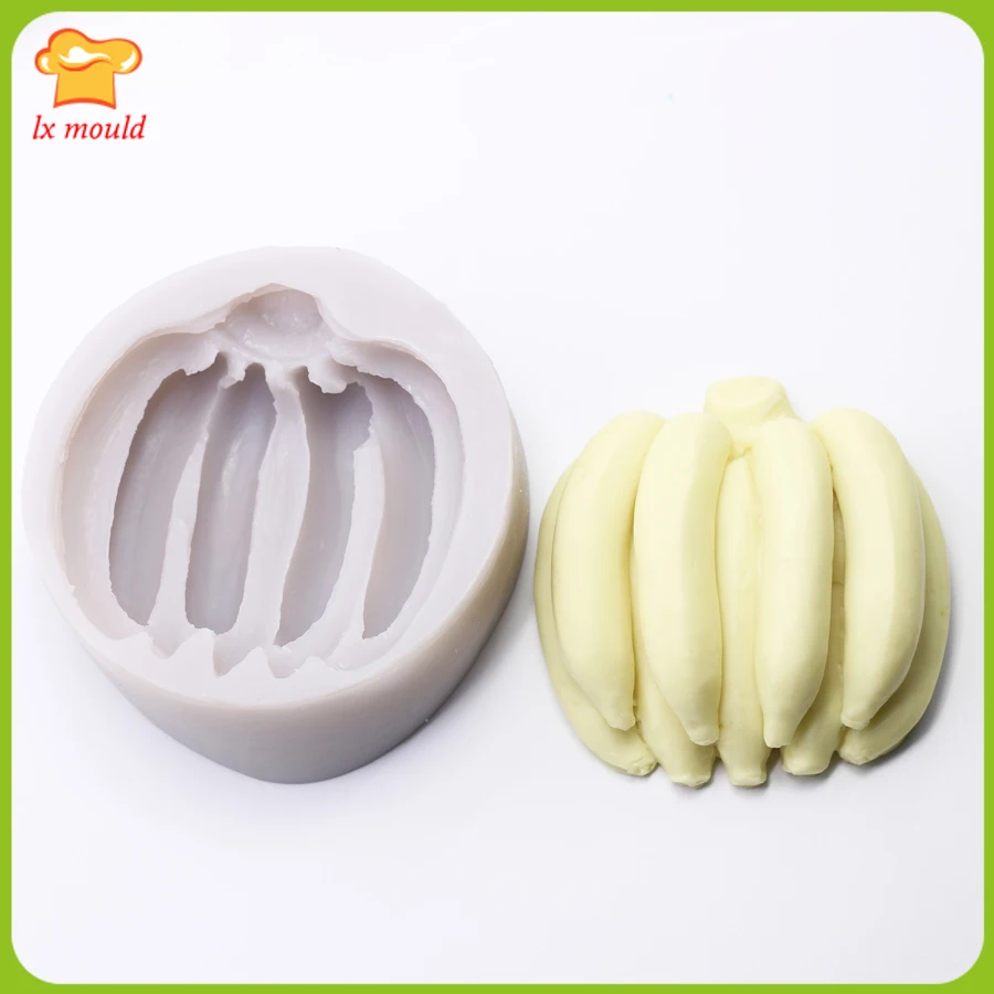 

LXYY Moulds DIY Fruit Soap Tools Food Grade Silicone Soap Mold Banana