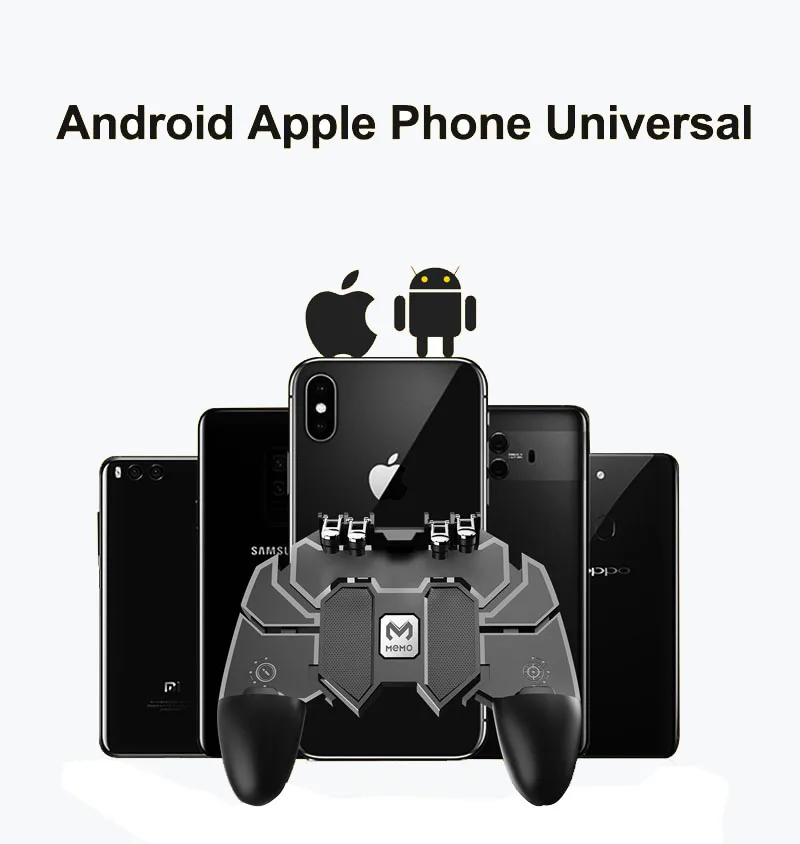 Мобильный контроллер PUBG Кнопка оборот геймпад для PUBG IOS Android шесть 6 пальцев операционный геймпад периферийный контроллер PUBG