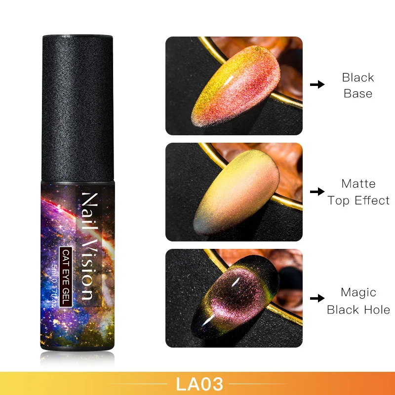 Nail Vision 7D Гель-лак для ногтей с эффектом «кошачий глаз» Хамелеон для использования с магнитом Гель-лак для Ногтей Стойкий Сияющий лазер 5 мл замачиваемый УФ светодиодный Гель-лак - Цвет: S08026