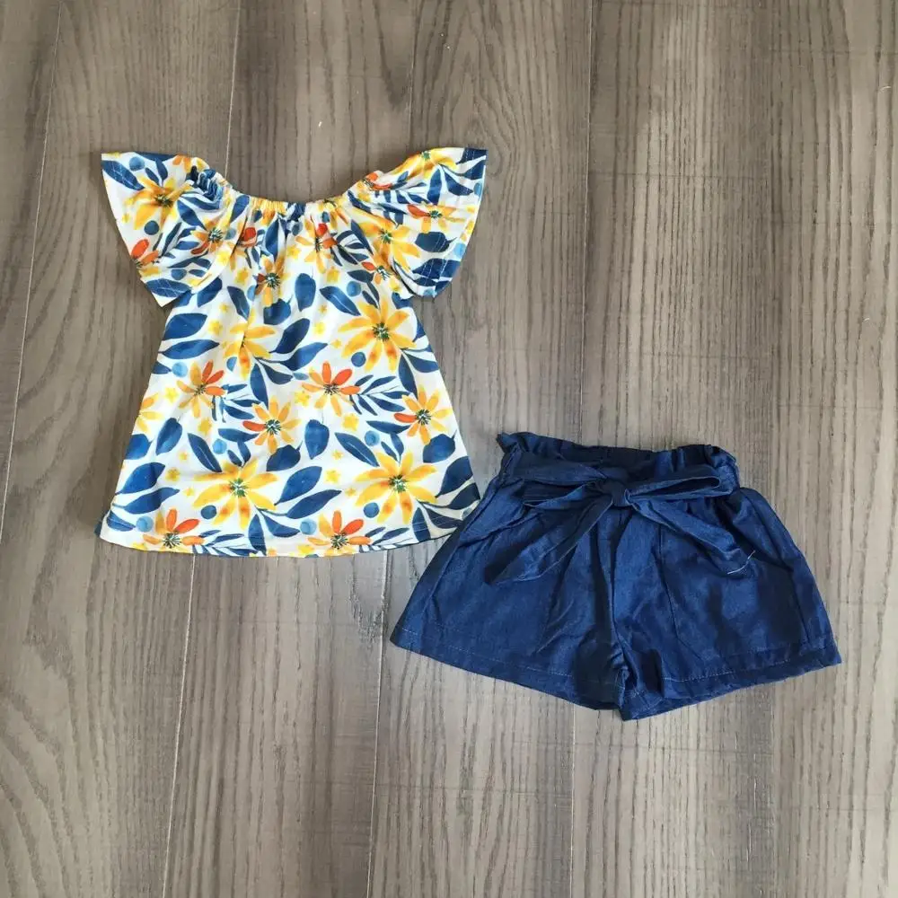 Новое поступление летняя детская одежда для маленьких девочек джинсовые шорты