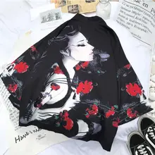 Традиционное японское кимоно юката женский и мужской японский короткий Халат Свободный kimomo японский кардиган кимоно Японские haori