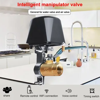 

Kitchen Wireless Electrical Wifi Control Smart Water APP Remote ABS Home Automation Timing Multipurpose Voice Gas Shut Off