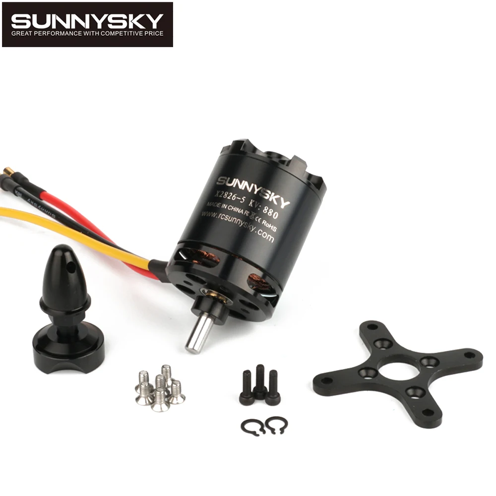 

1pcs Original SunnySky X2826 550KV 740KV 880KV 1080KV Outrunner External Rotor Brushless Motor for RC Helicopter