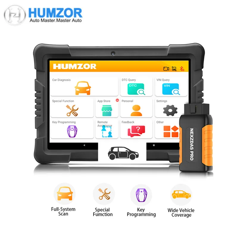 Humзор NexzDAS Pro планшет с IMMO/ABS/EPB/SAS/DPF/сброс масла Bluetooth все системы Автомобильный