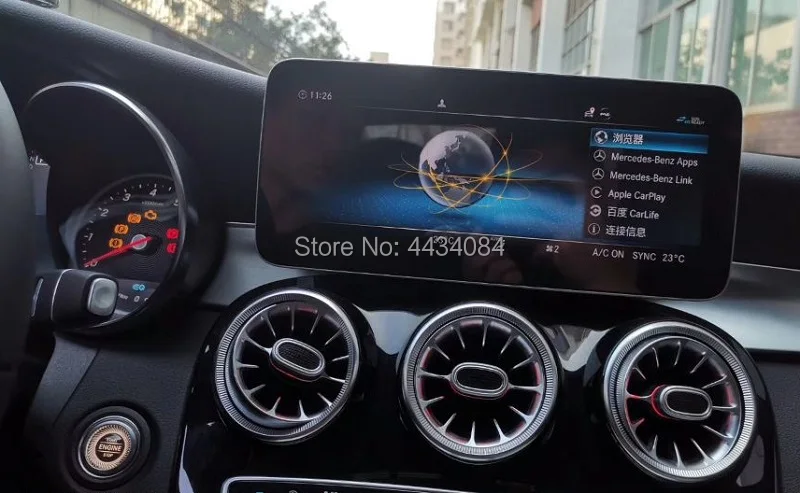 Ouchuangbo Android 9,0 Автомобиль Радио DVD gps для MB benz C180 C200 C220 C250 C260 C300 C350 W205 GLC с 8 core, 4 Гб+ 64 1920*720