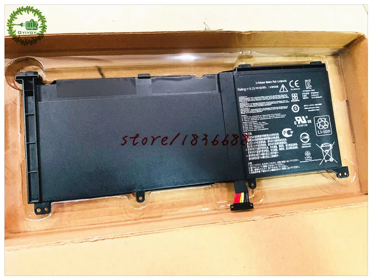 GYIYGY Аккумулятор для ноутбука ASUS ZenBook Pro G501 G601J UX501VW N501L UX501J Series C41N1416 15 2 V 60Wh |
