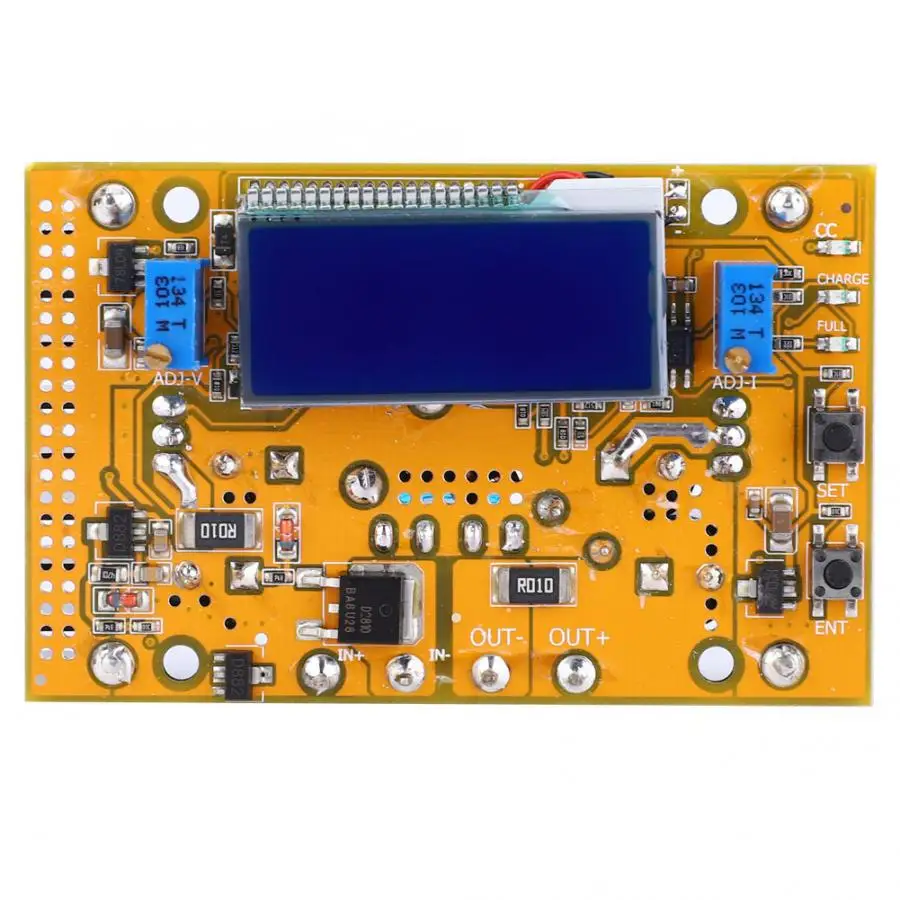 WDU6008 Регулируемый DC-DC Повышающий Модуль питания 90 Вт 4A повышающий преобразователь Плата с ЖК-дисплеем двойной дисплей
