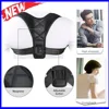 Corsets Unisex Posture Corrector Soft Sponge Pad Adjustable Upper Back Support Support Clavicle Relieve Neck Back Shoulder Pain ► Photo 3/6