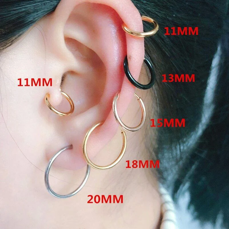 fake clip on hoop earrings