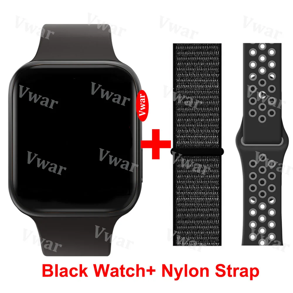 B add Nylon Strap Часы SmartWatch IWO 11 для Apple Android с gps 1:1 42 мм серия 5 умные часы монитор сердечного ритма IWO11 часы PK IWO 10 IWO 8 Plus 9 - Цвет: B add Nylon Strap