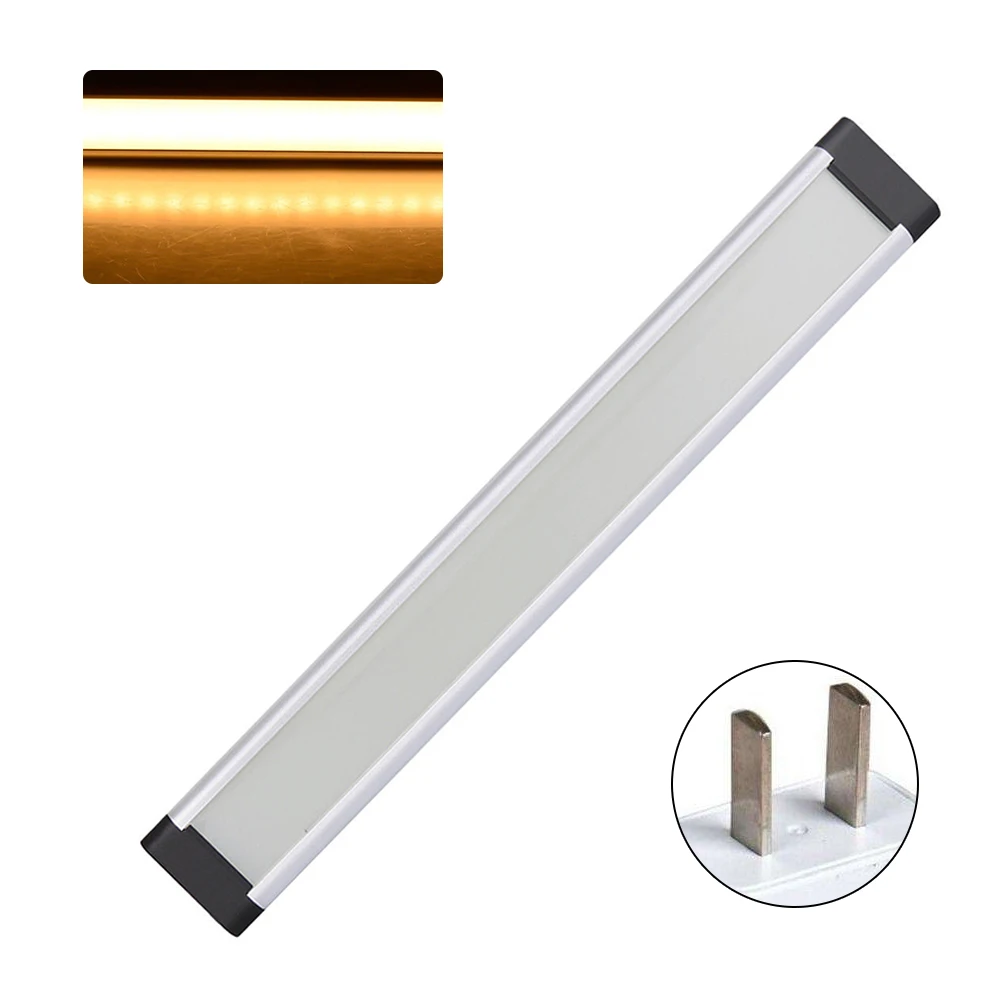 

3pcs Showcase Counter Closet Cupboard Lamp LED Dimmable Under Cabinet Super Bright Remote Control Bar Ultrathin Light Strip Kit