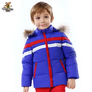 

Kids Winter Jacket 80% Whte Duck Down Boy Warm Outerwear Coats Girl Down & Parkas 2-7 Years Baby Hooded Ski Waterproof Clothing