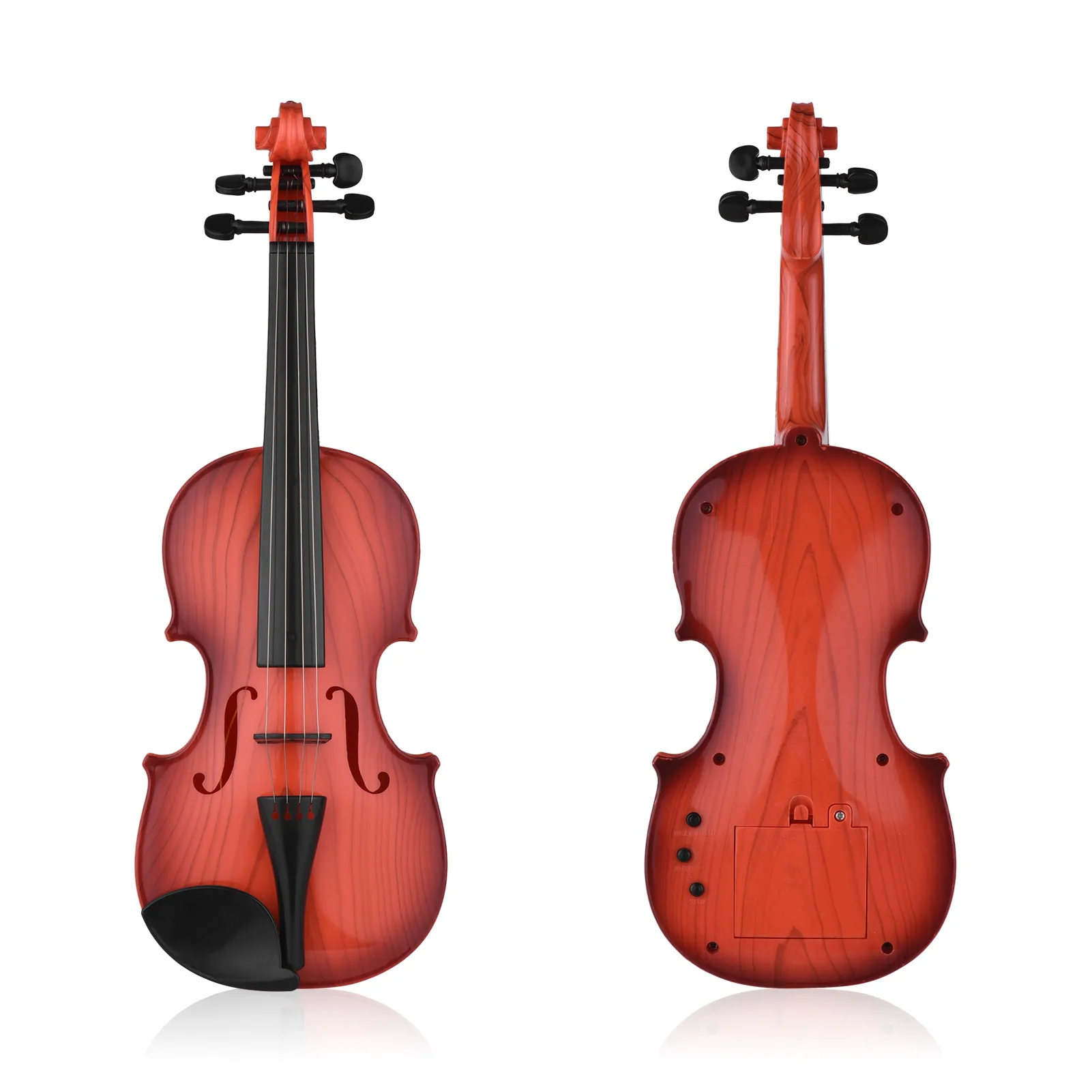 Kids Toy Violin Mini Electric Violin with 4 Adjustable Strings Bow Children Musical Intrument Toy