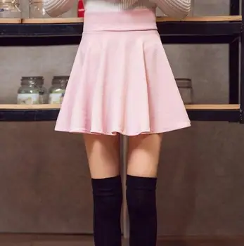 

2020 New style KAWAII HIGH WAIST CASUAL PLEATED MINI SKIRT