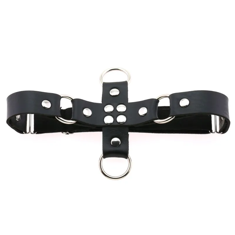 

Punk Cross Sexy PU Leather Garter Belt Elasticity Body Harness Tight Suspender Strap Leg Harness Bondage Belts body harness