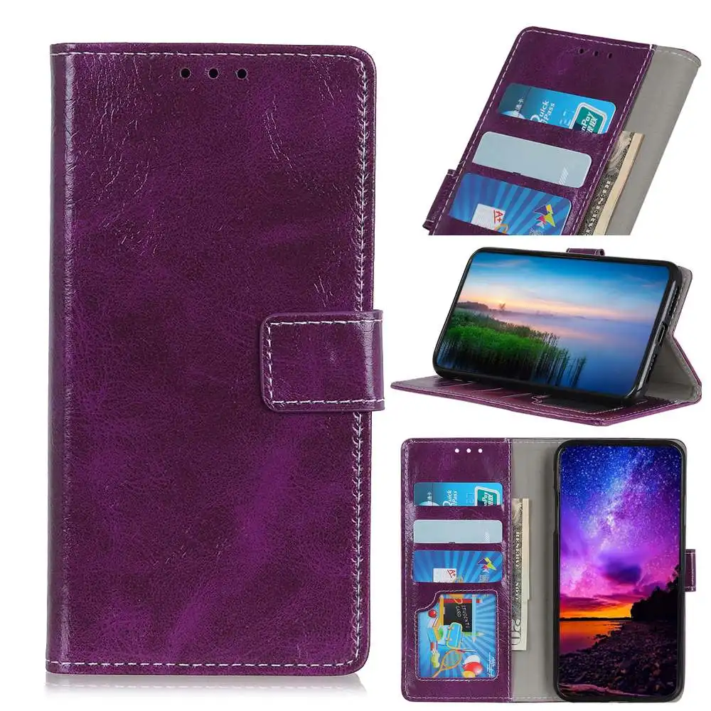 Purple Флип-кейс для OPPO Reno Z 10X ZOOM F11 F9 Pro K1 A7 A5 R17 чехол-кошелек из искусственной кожи чехол для OPPO Realme 3 2 Pro X C2 чехол - Цвет: Purple