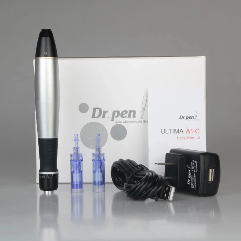 Dr. Pen Электрическая Микро-ручка для ухода за кожей набор инструментов Дерма прокатки система терапии отшелушивающая подтяжка кожи плотная машина - Цвет: USA PLUG