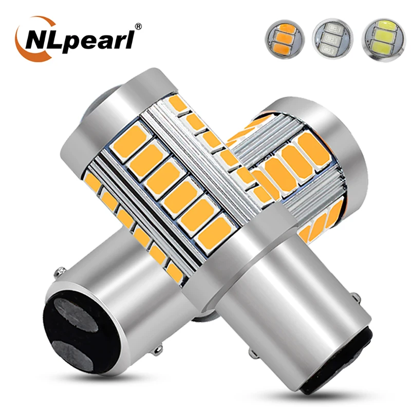 NLpearl 2x сигнальная лампа Bay15d 1157 светодиодный P21/5 Вт 5630SMD Ba15s P21w Bau15s Py21w тормоза