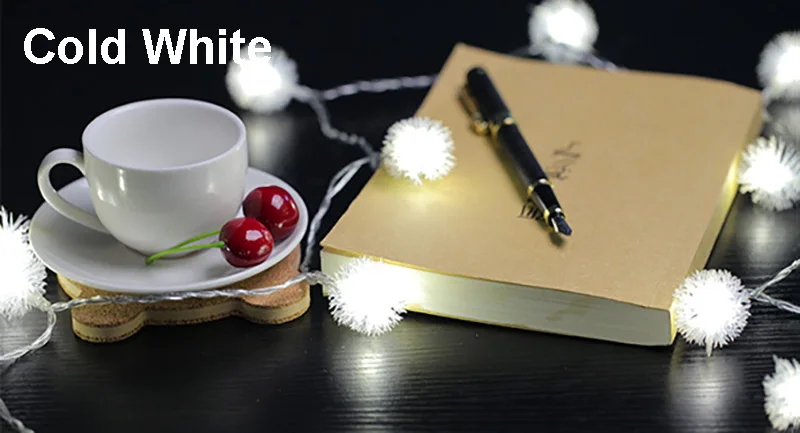 cold white 10 м 100LED снежные хлопья гирлянда Фея свет водонепроницаемый снежные шары открытый Рождественский венок для свадьбы праздника дома сад Гирлянда Декор - Испускаемый цвет: cold white