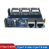 Ethernet switch  Fiber Optical Media Converter Single Mode 2 RJ45 and 3 SC fiber Port 10/100M PCBA ► Photo 3/6