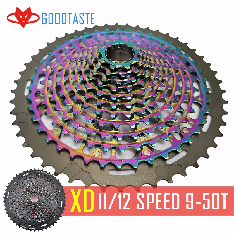 Mtb 12 11-Speed 9-50T Ultimate Xd Rainbow 375G Ult Cassette Tape Ultra-Light 12S Bicicletta Ruota Libera Cdg Mountain Bike Parts