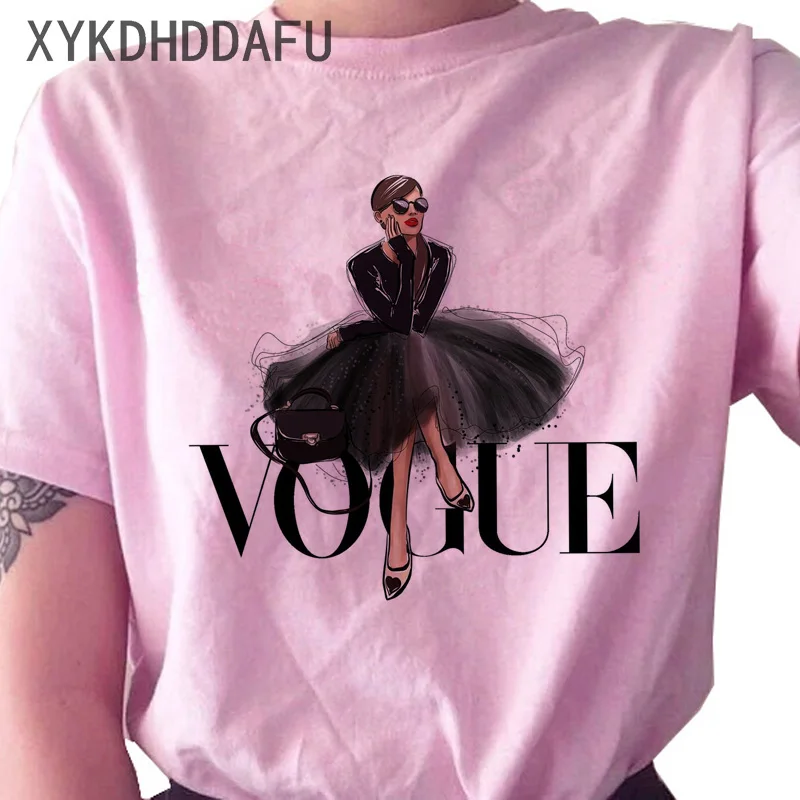 Футболка Vogue Princess 2020 женская футболка гранж-ольччан забавная одежда с