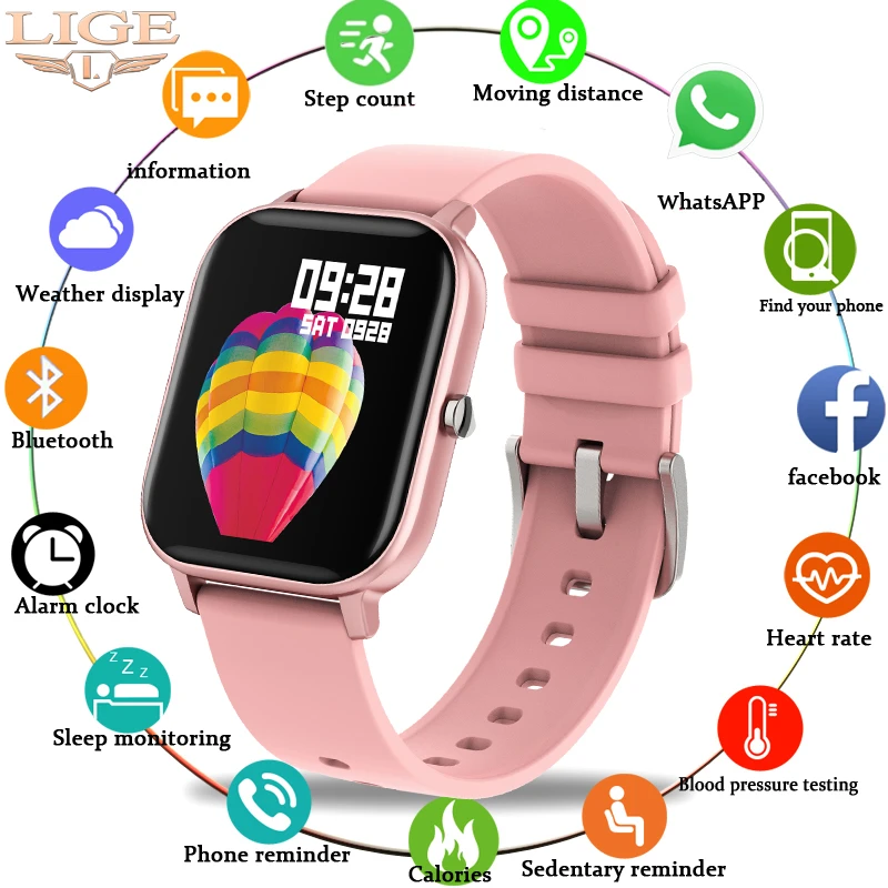 Luik 2020 Smart Horloge Vrouwen Sport Fitness Tracker IPX7 Waterdichte Led  Full Touch Screen Geschikt Voor Android Ios Smartwatch Mannen|Smart  Watches| - AliExpress