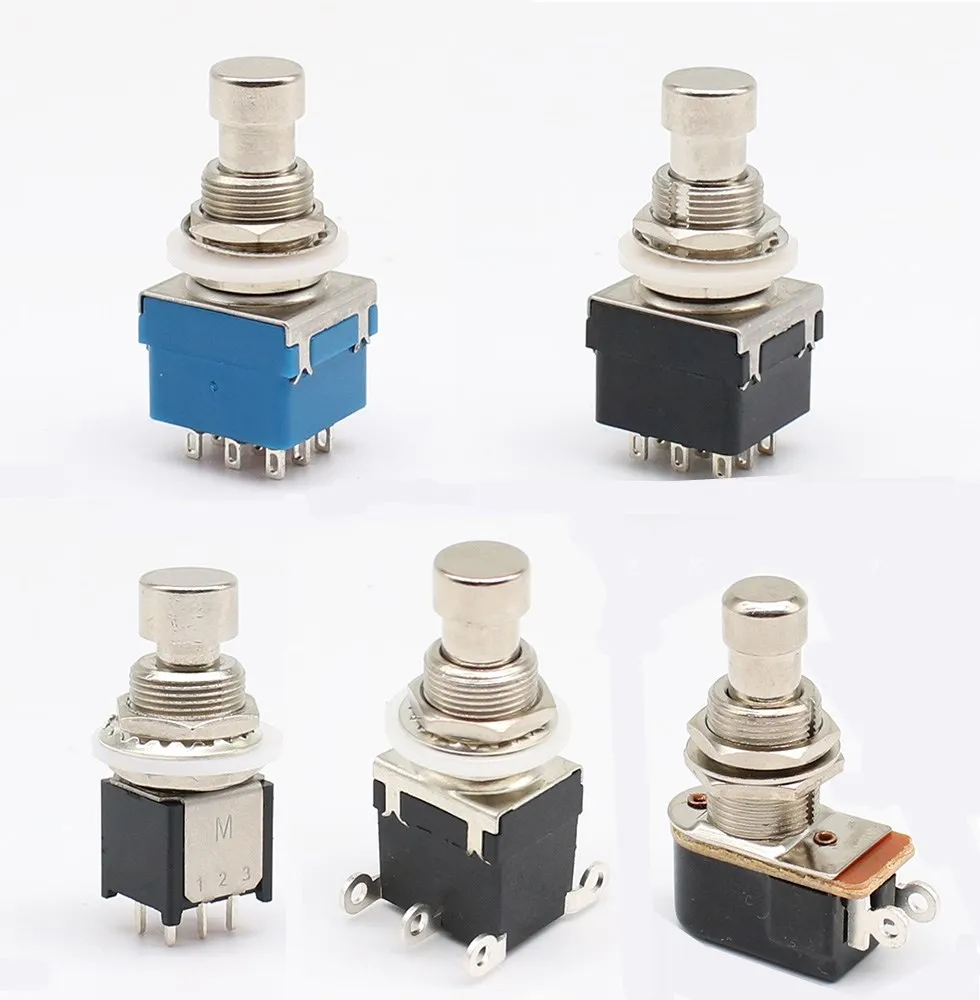 6-контактный 9-контактный Стандартный Блокировка стопы 3PDT переключатель True Bypass 6-контактный 9-контактный Стандартный Блокировка стопы 3PDT переключатель True Bypass