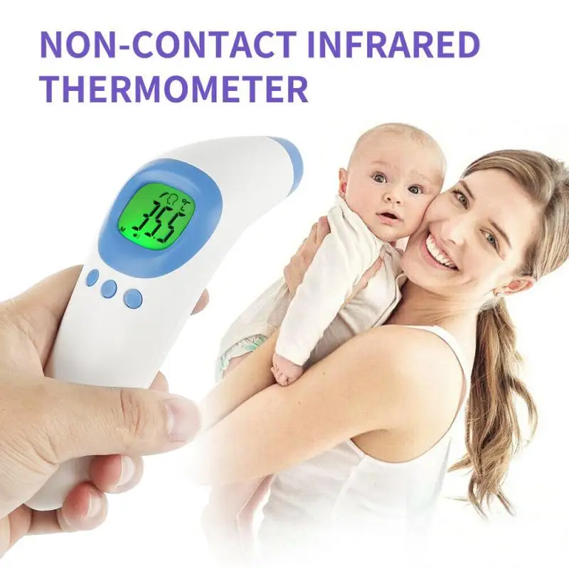 

Infrared Digital LCD Body Measurement Baby Thermometer Forehead Ear Non-Contact Adult Body Fever IR Children Thermometer