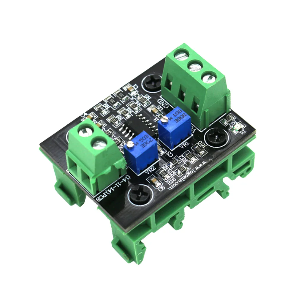 Current To Voltage Module 4-20mA To 0-10V Isolation  Signal Converter With Green Base