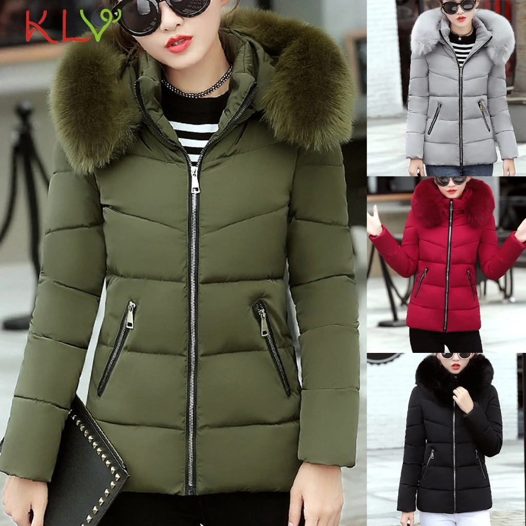 Женская куртка, хлопок, мех, с капюшоном, тонкое пальто для женщин, s, зимние куртки и пальто, Повседневная теплая верхняя одежда, одежда размера плюс, парка для женщин, 19Oct