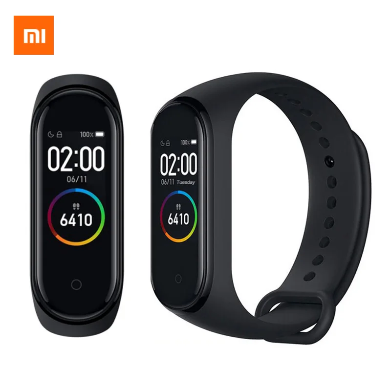 Xiaomi mi Band 4 умный Браслет AMOLED цветной экран mi Band 4 водонепроницаемый браслет Смарт Bluetooth Спорт водонепроницаемый смарт-браслет