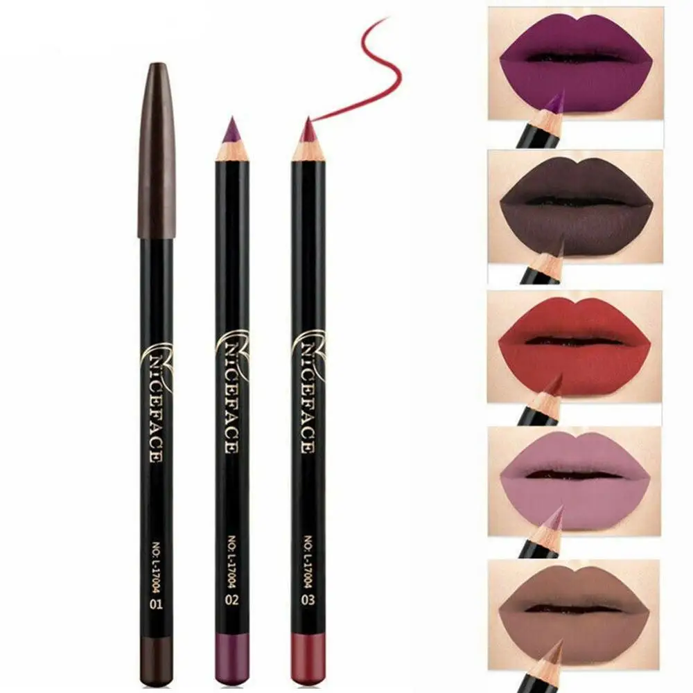 12 цветов брендовые Карандаши для губ матовый карандаш водостойкий макияж 2019