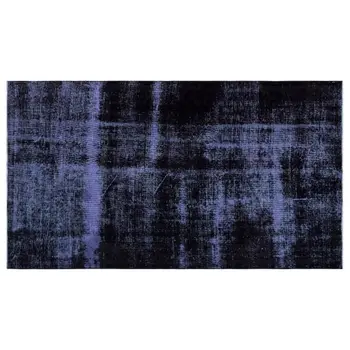 

Handmade Blue Vintage Overdyed Turkish Area Rug 137x246 Cm-4'6''X8'1''