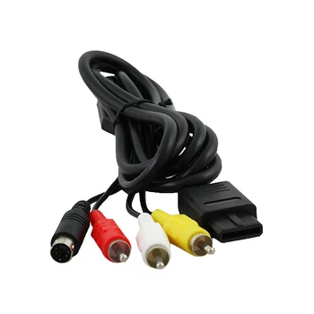 

OSTENT AV Composite S-Video RCA Video HD TV Cable for Nintendo 64 N64 SNES SFC NGC