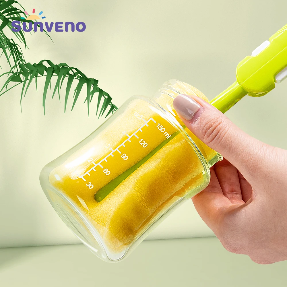 SUNVENO щетка для бутылок 5 шт./компл. губка для очистки чашки щетка набор сосок щетки для соски корзина для белья длинная ручка